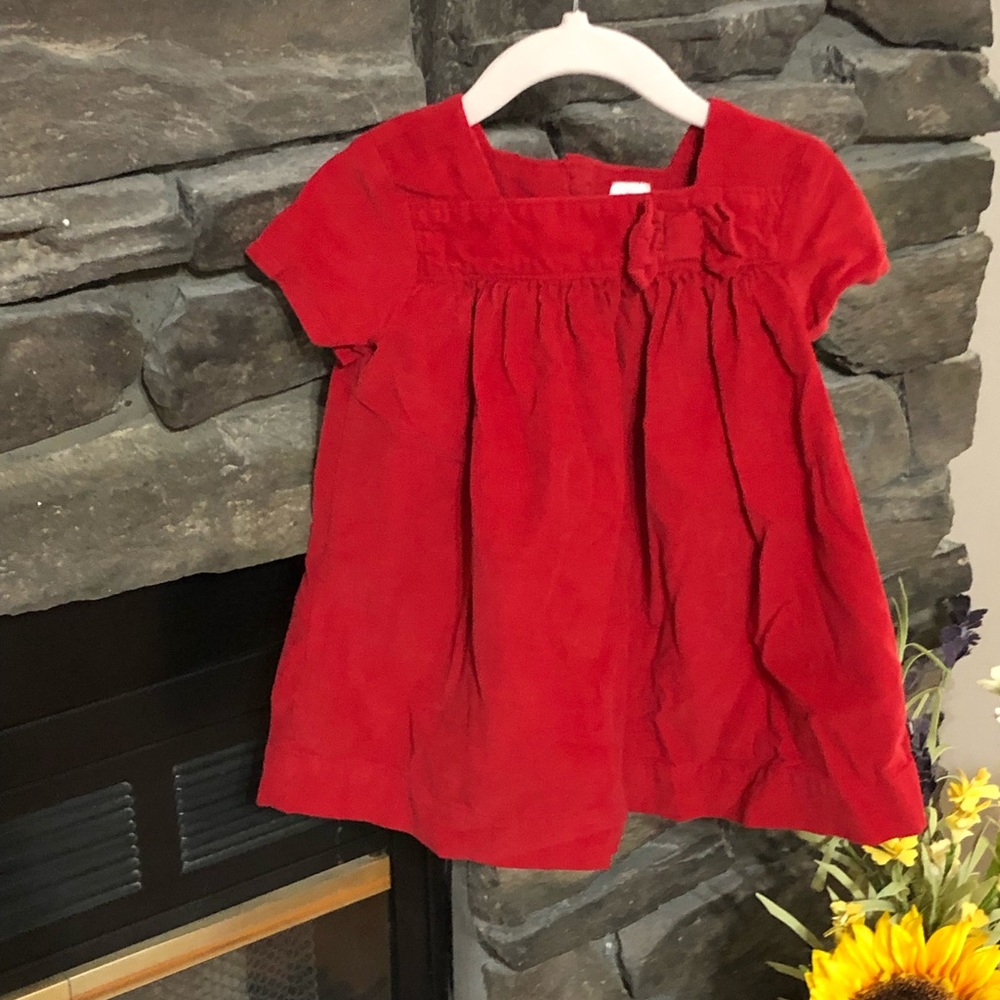 Red velvet dress from baby gap!